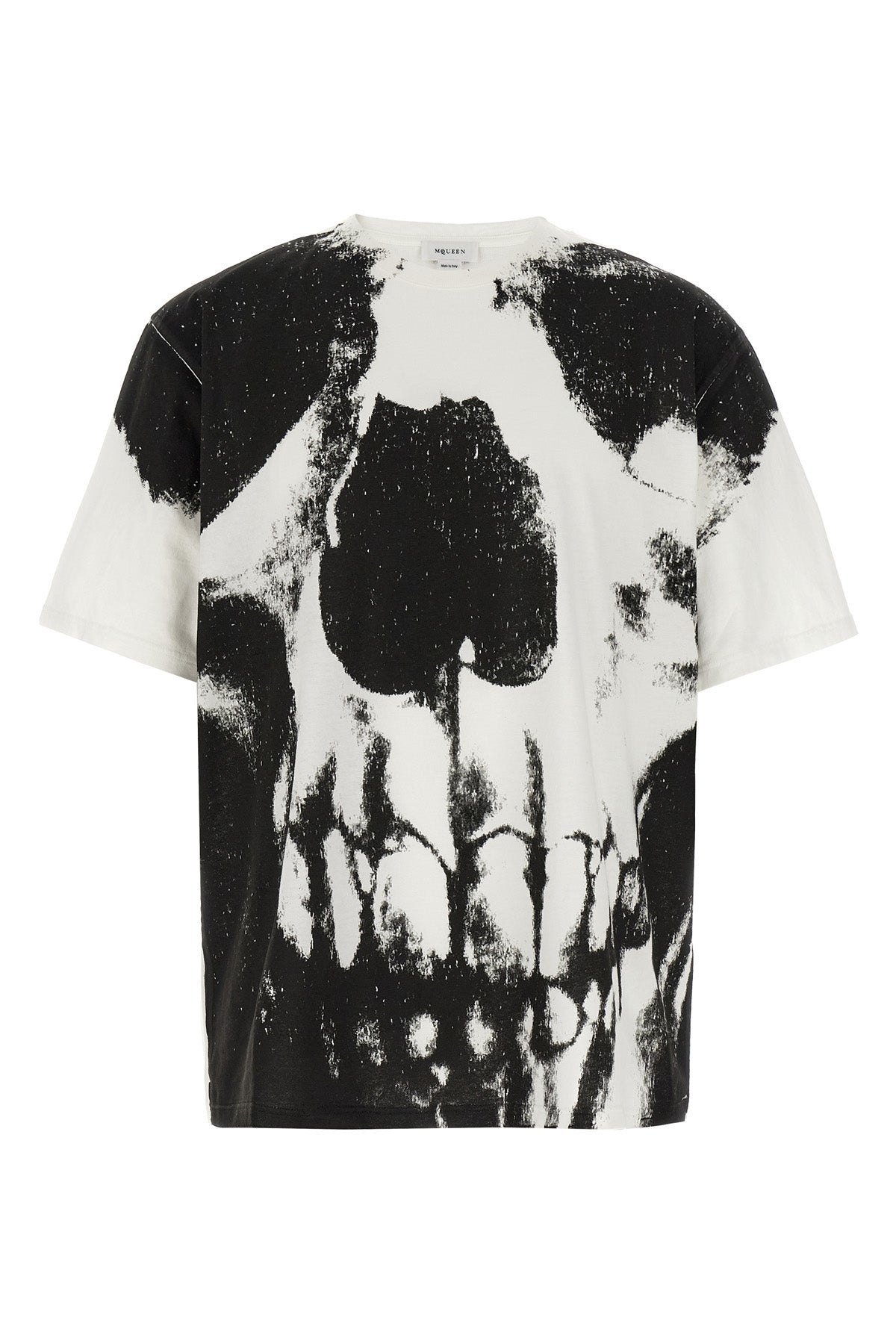 国内発送★ALEXANDER MCQUEEN★Skull Tシャツ black-cotton-alexander-mcqueen