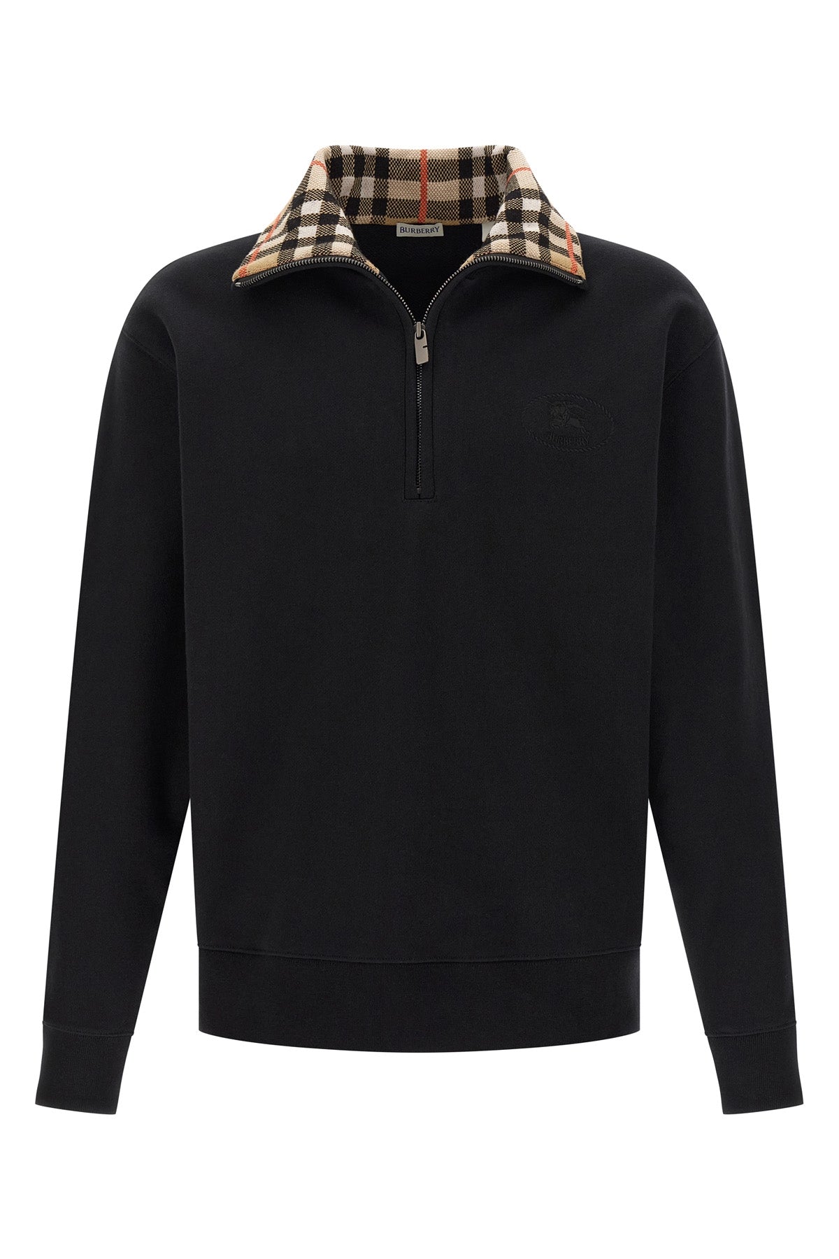 スウェット・トレーナー Burberry 'Check' neck sweatshirt Burberry/バーバリー|'Check' ネック スウェットシャツ