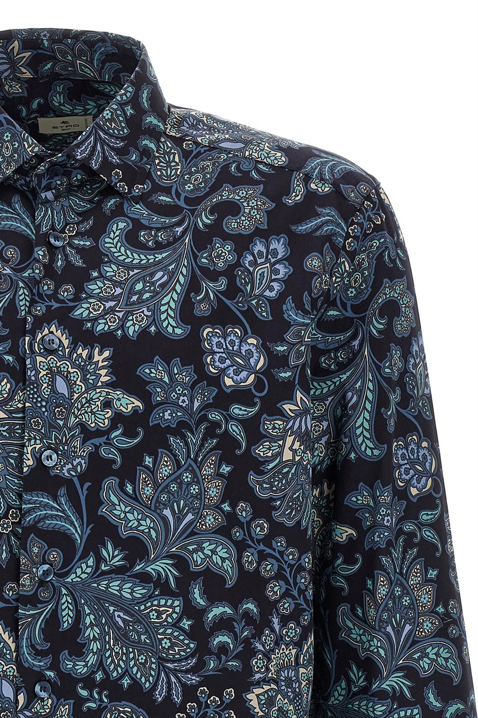 ETRO フローラル ペイズリー 半袖Tシャツ ブルー MRIB000199TJ530S8462_6.jpg