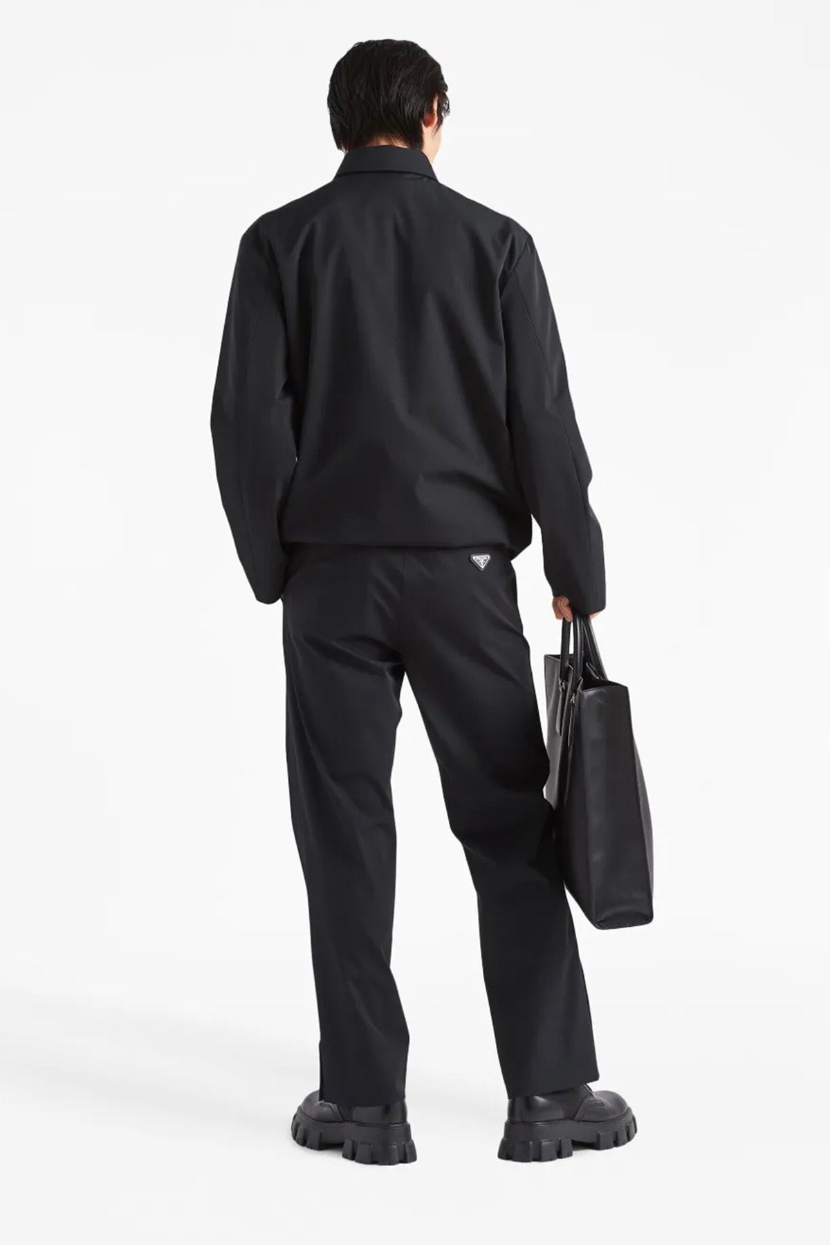 PRADA テクノストレッチパンツ 46サイズ ブラック【美品】3741 Prada/プラダ｜ストレッチ テクノ パンツ
