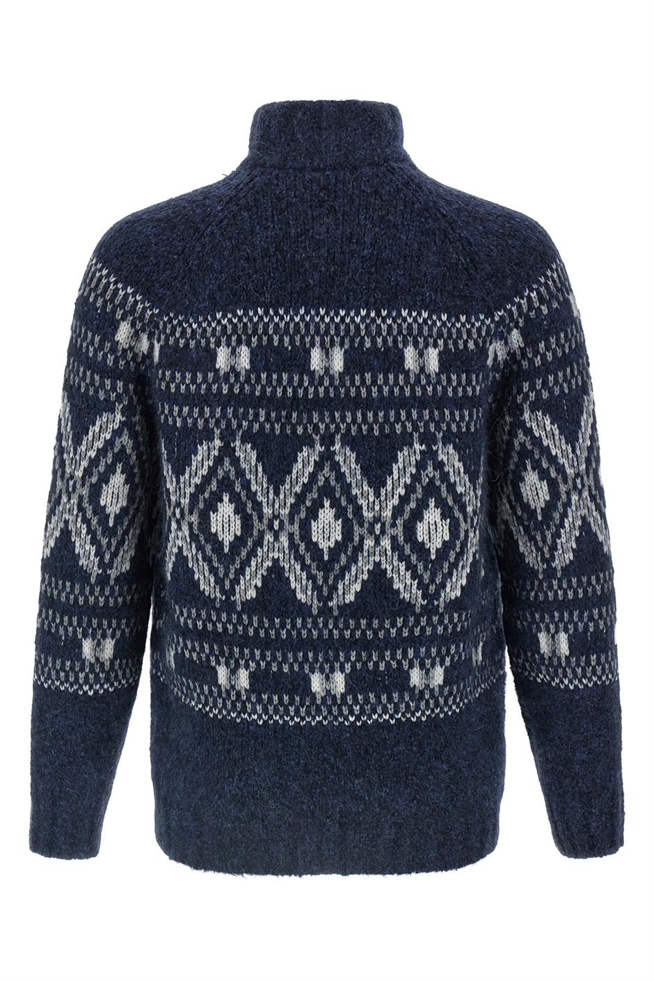 'Geometric Jacquard' カーディガン