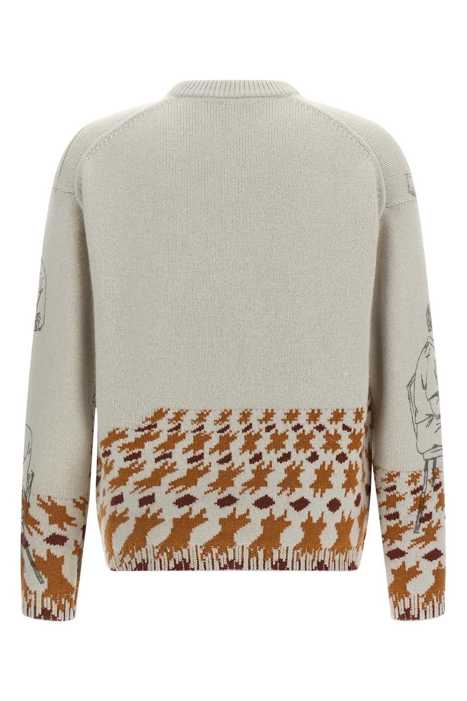 JWアンダーソン ニットフード JW Anderson スワンモチーフ セーター | イエロー | FARFETCH JP