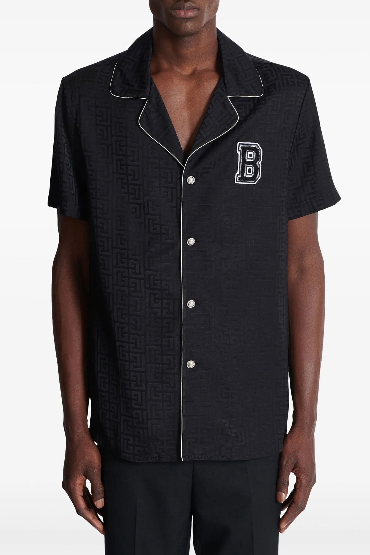 'Balmain Varsity' シャツ