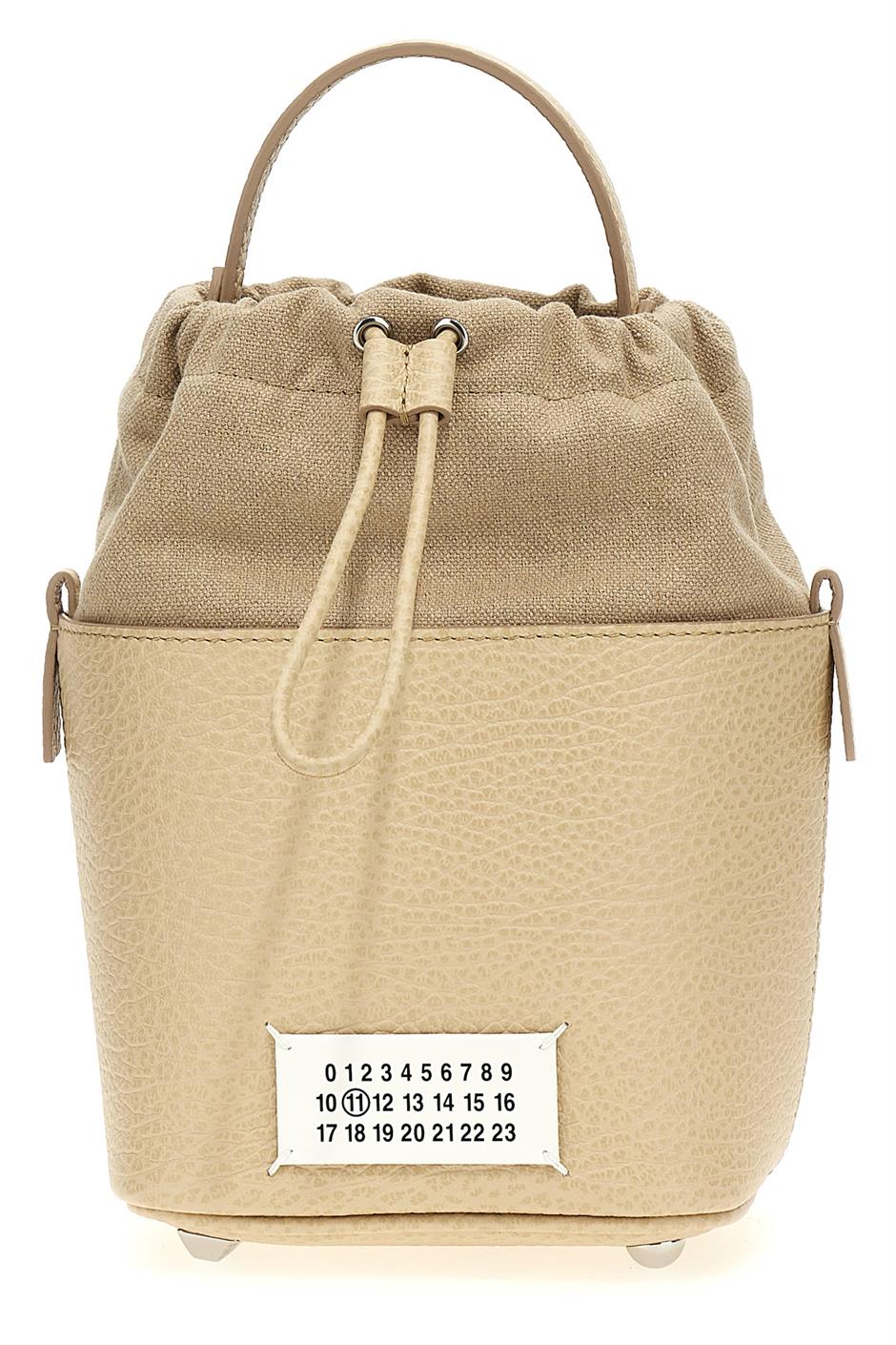 Maison Margiela 5AC バケットバッグ Maison Margiela PARIS FEMME 5ACバケットバッグBlack - Pale Jute