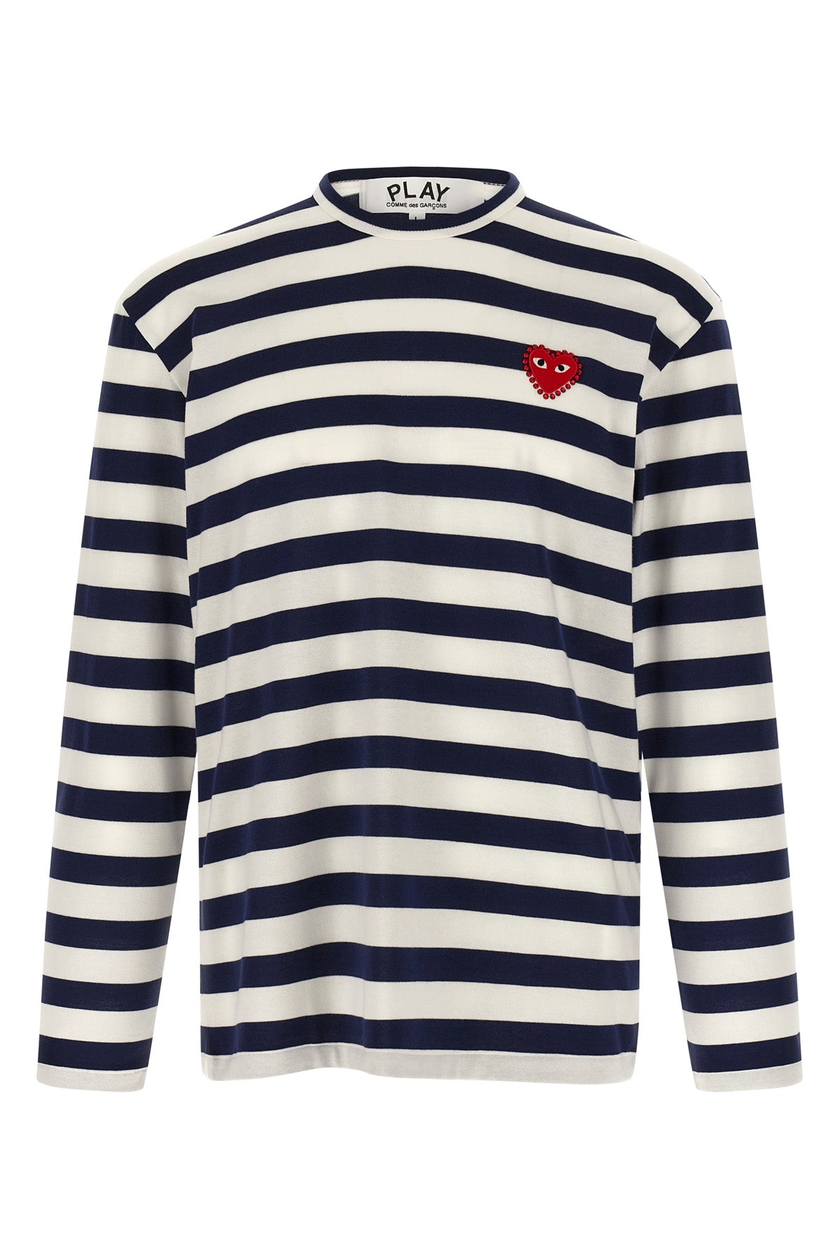 COMME des GARCONS コムデギャルソン ロゴ ストライプ Tシャツ Comme Des Garcons/コムデギャルソン|ロゴ パッチ ストライプ T