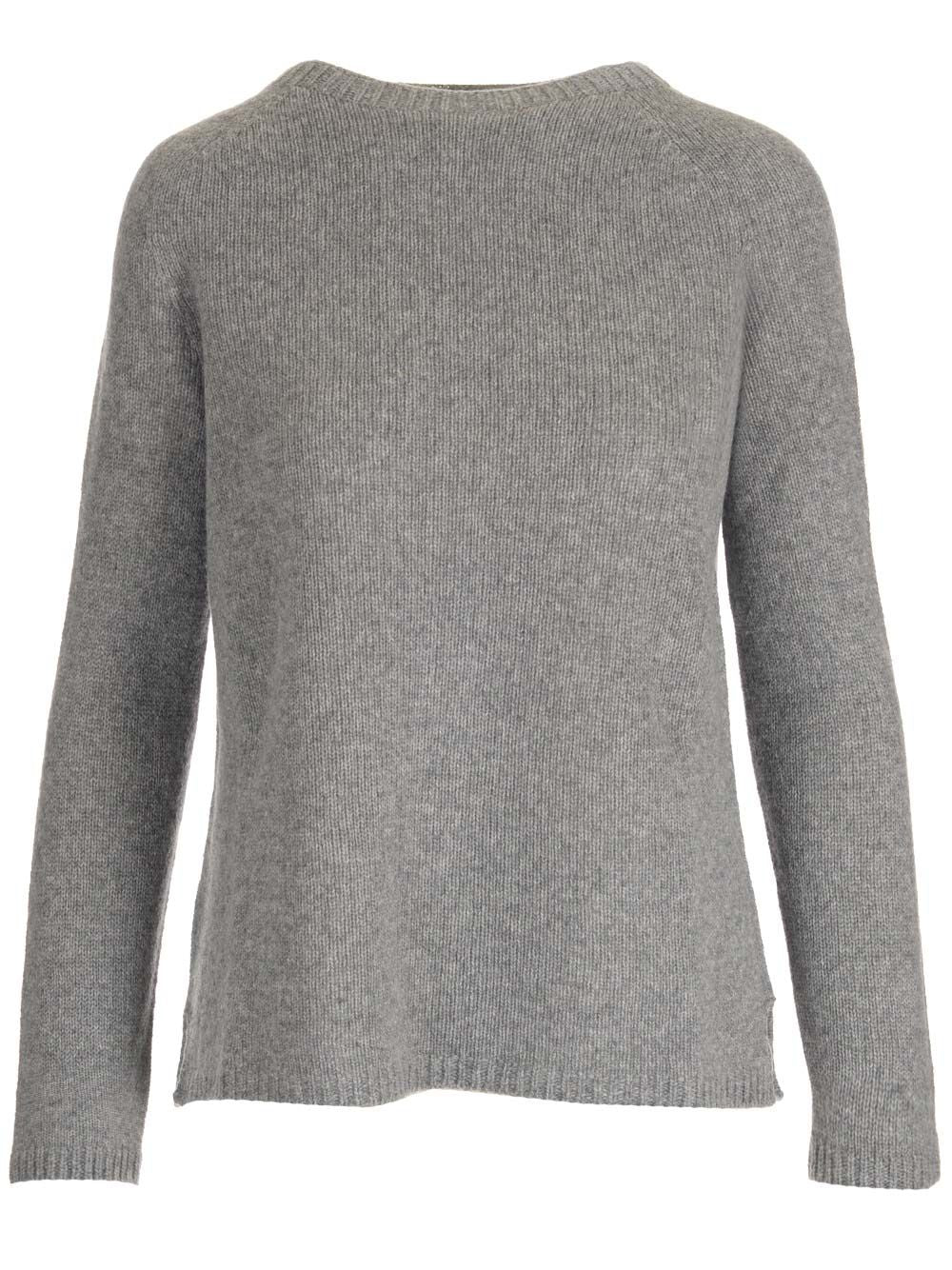 MAX MARA マックスマーラ 【lay2109R】 カシミヤ混Vネックニット トップス グレー ウール カシミア 日本製  ウエストマーク MR Max Mara MAX MARA マックスマーラ 【lay2109R】 カシミヤ混V