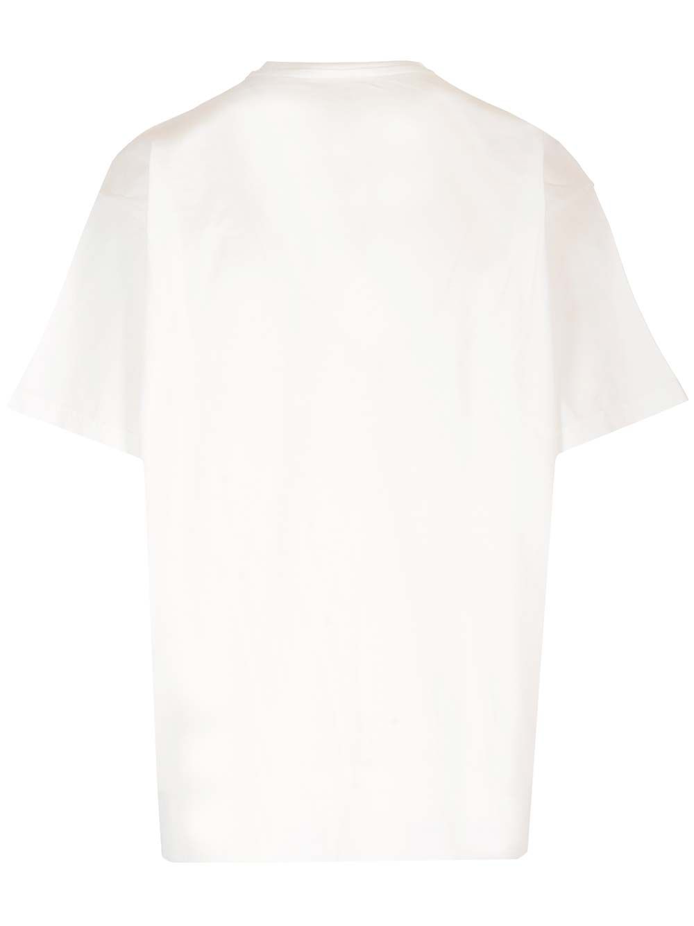ベーシック クルーネック Tシャツ イン ホワイト ジャージ スタンダード