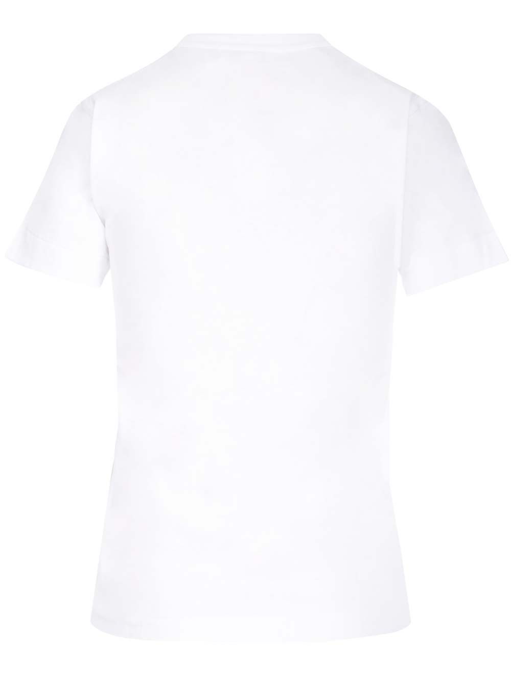スリム フィット ホワイト Tシャツ コム デ