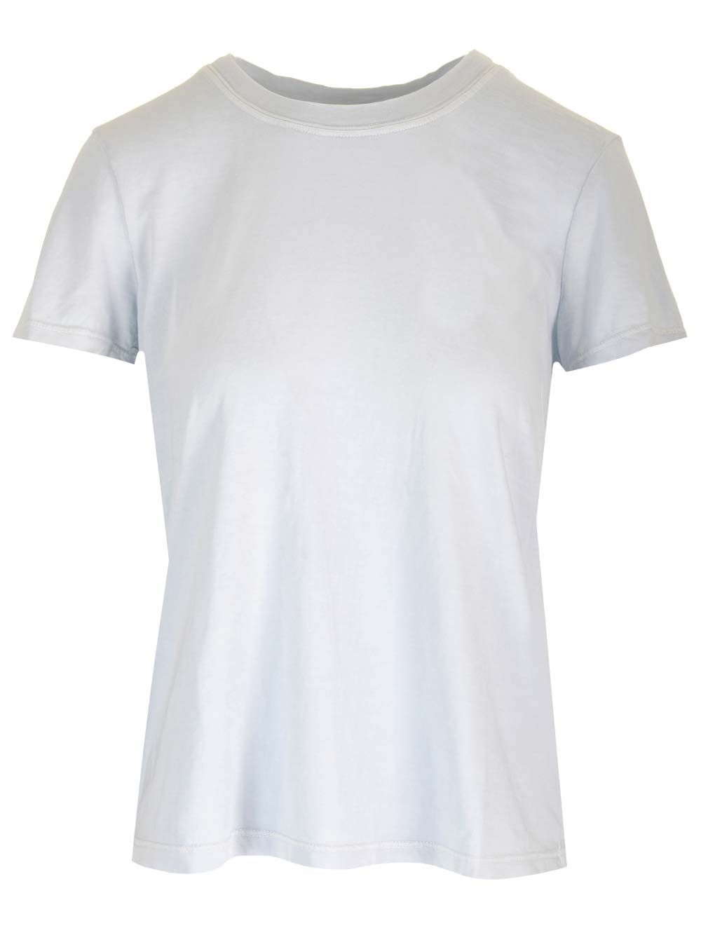 ライト ブルー コットン Tシャツ ジェームス クルー ショート