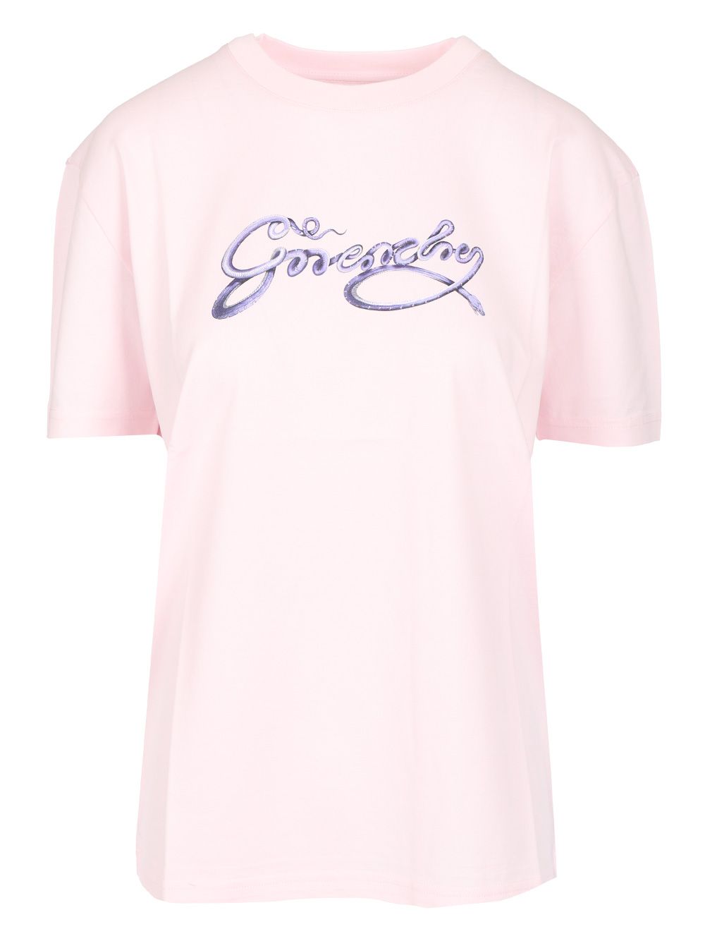 クルーネック コットン Tシャツ ウィズ ロゴ プリント オン フロント
