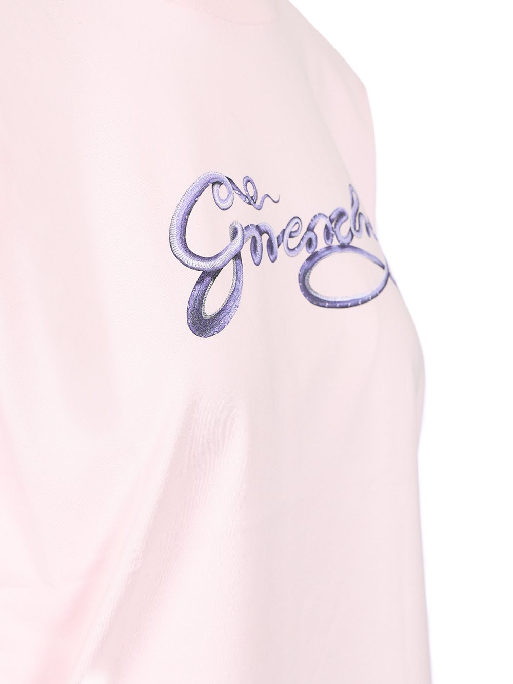 クルーネック コットン Tシャツ ウィズ ロゴ プリント オン フロント