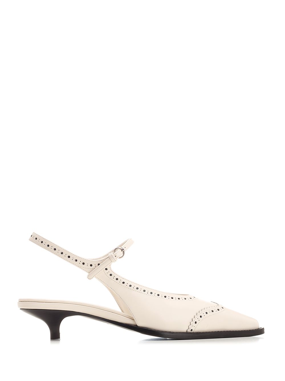 スリングバック MIU MIU イン ブラッシュ加工 ウィズ ヒール アンド