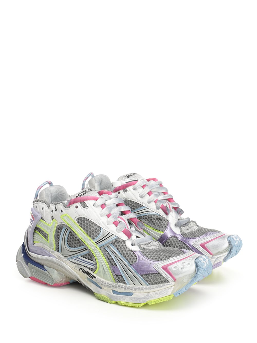 【BALENCIAGA】RUNNER MARATHON/W ランナー スニーカー BALENCIAGA】Runner ハイカットスニーカー メッシュ＆ナイロン