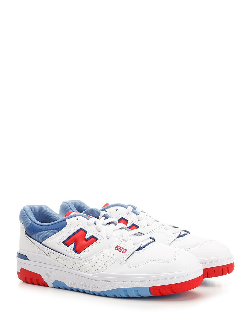550 スニーカー ニュー バランス イン ホワイト レザー ウィズ ブルー アンド レッド US EU 7 UK8 US EU US 42 EU 8 US 43 EU 9 UK10 US 44 EU US EU 10 UK11 US 45 EU US EU 11 UK12 US EU UK