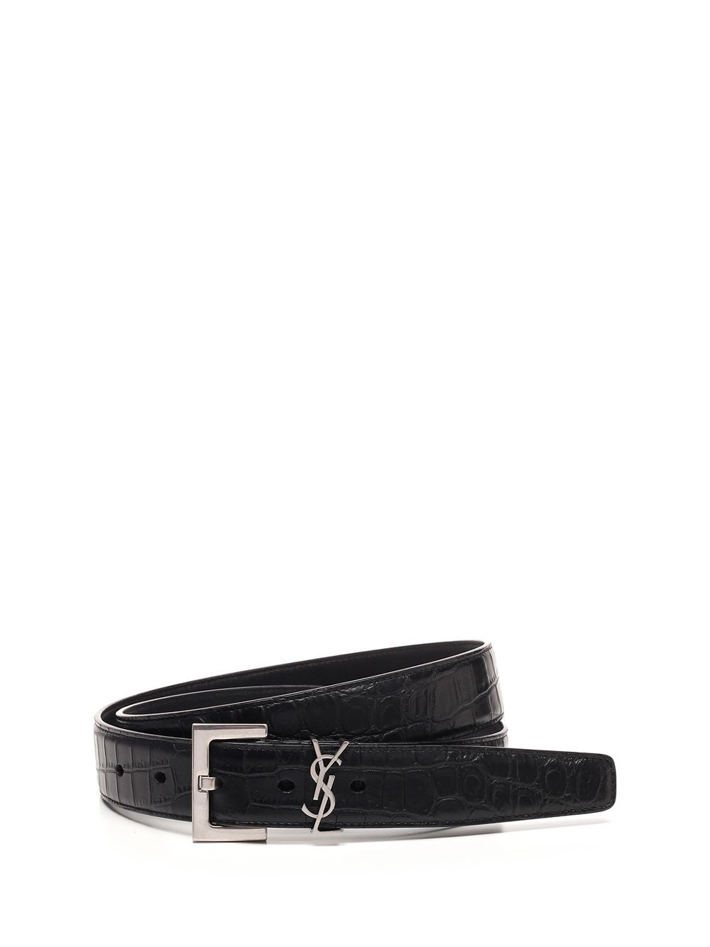 Saint Laurent/サンローラン｜エンボス加工 レザー ベルト サン