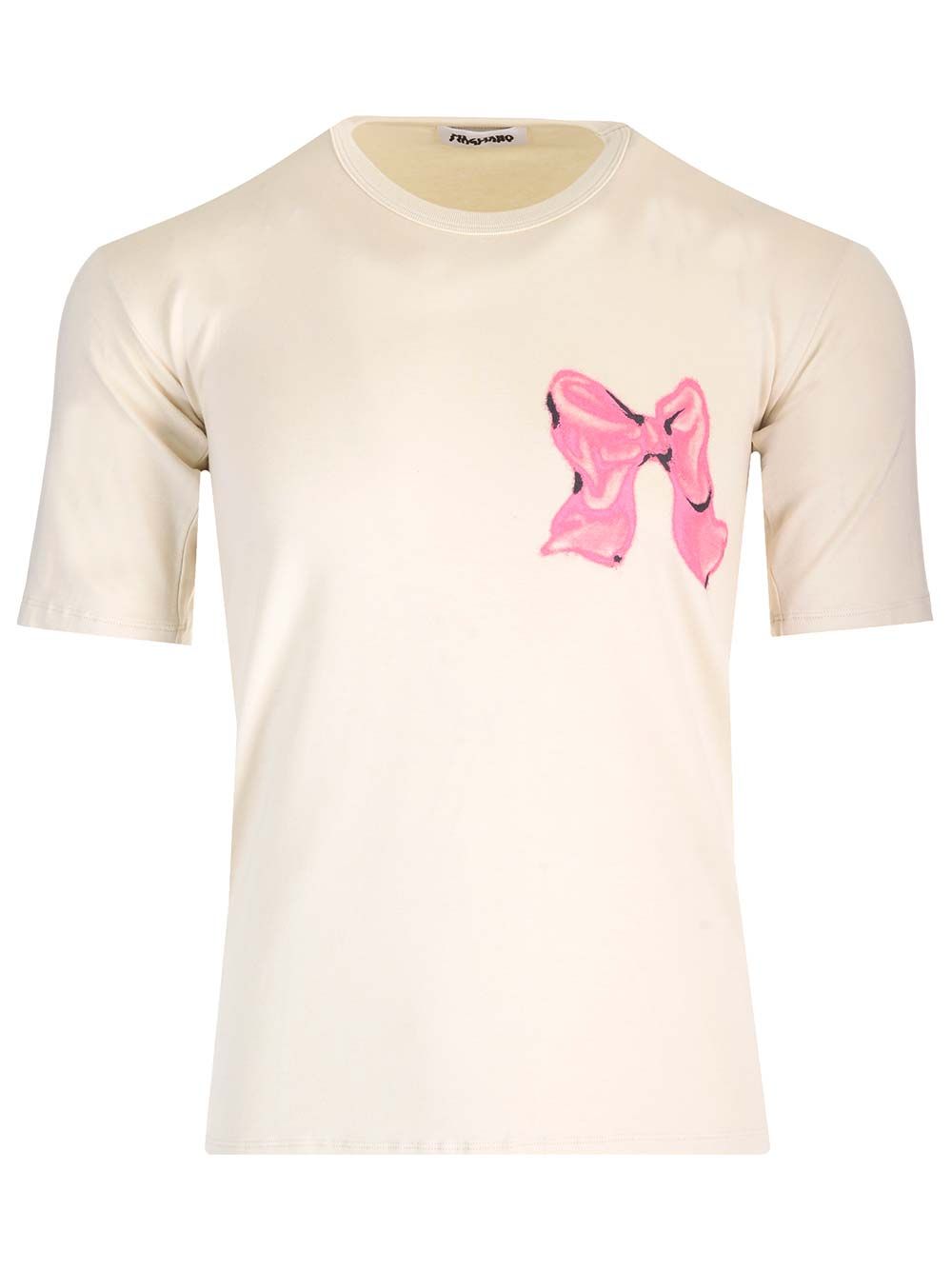 Tシャツ イン ストレッチ ビスコース アンド ウール ジャージ