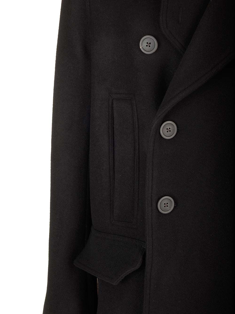 専用 Rick owens カシミヤコート ラムレザー ネイビー