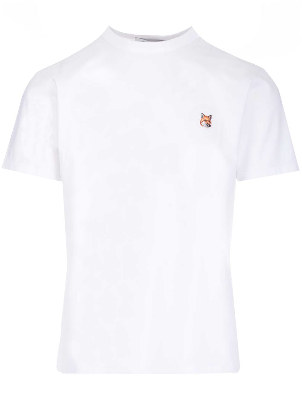 Tシャツ ウィズ フォックス ヘッド パッチ イン ジャージ メゾン クルー ネック ウィズ リブ レギュラー