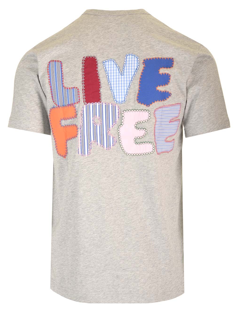 エンブロイダリー ハーフ スリーブ クルー ネック Tシャツ