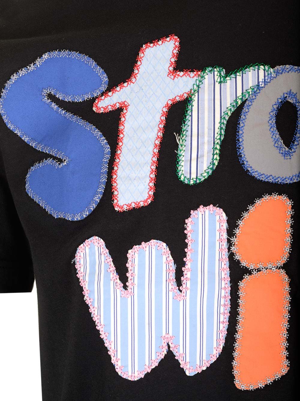 ストロング コットン クルー ネック Tシャツ ウィズ バック プリント