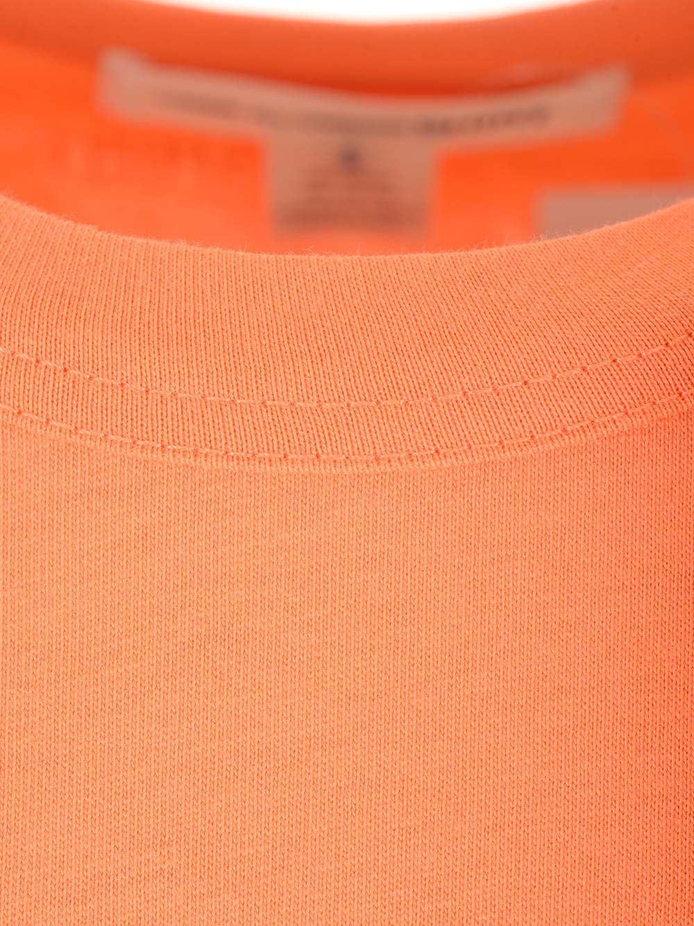 クルー ネック コットン Tシャツ ウィズ ショート スリーブ アンド ロゴ プリント オン バック