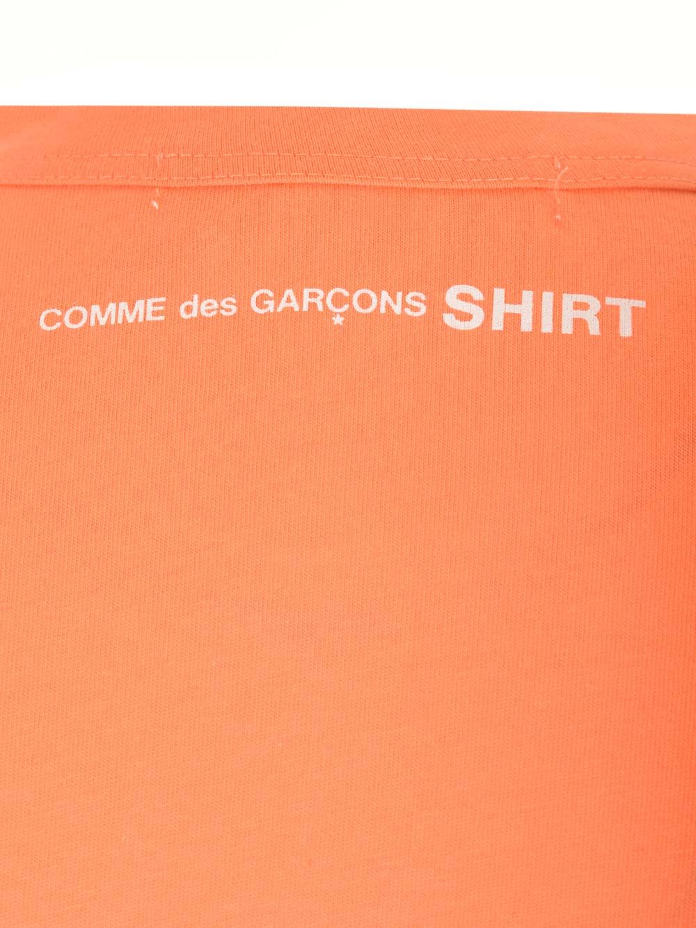 クルー ネック コットン Tシャツ ウィズ ショート スリーブ アンド ロゴ プリント オン バック