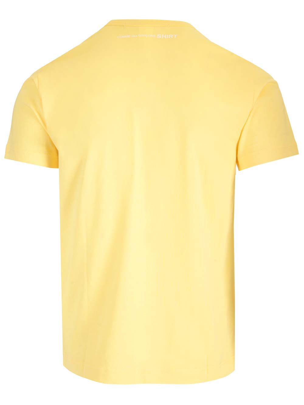 クルー ネック コットン Tシャツ ウィズ ショート スリーブ アンド ロゴ プリント オン バック