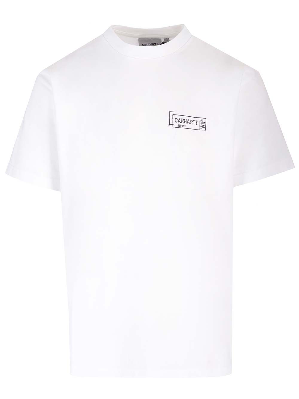 スタンプ Tシャツ イン コットン ジャージ カーハート ウィズ グラフィック オン バック アンド