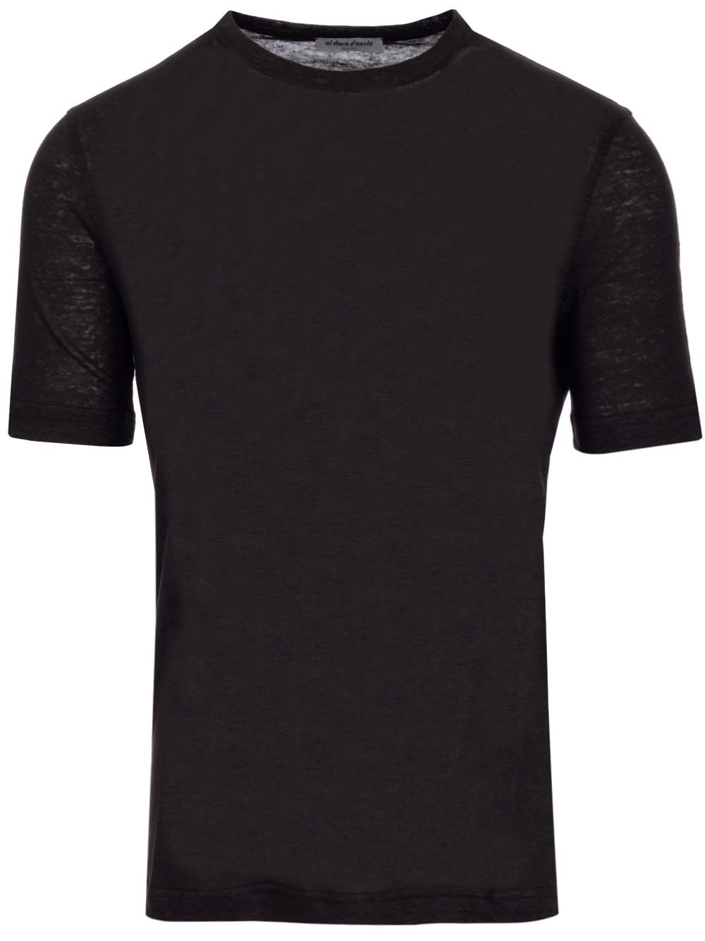 ブラウン リネン ジャージ Tシャツ
