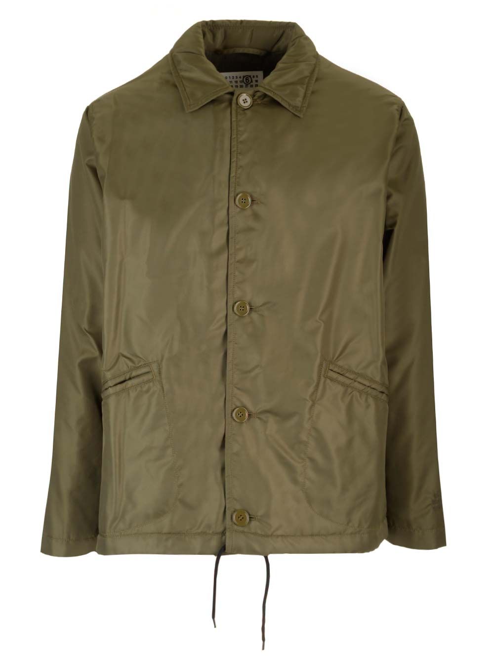 パデッド カーキ グリーン ナイロン ジャケット MM6 Maison Margiela