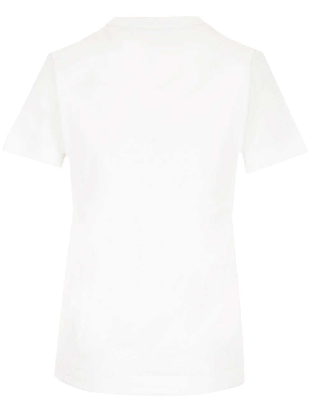 コム デ プレイ Tシャツ ウィズ マキシ ハート ロゴ アンド スリム