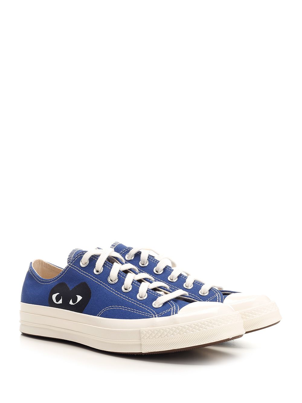 コンバース ALL STAR Chuck Taylor オールスター チャックテイラー オール スター イン ブルー ファブリック コム デ ギャルソン プレイ ウィズ ブラック ハート プリント
