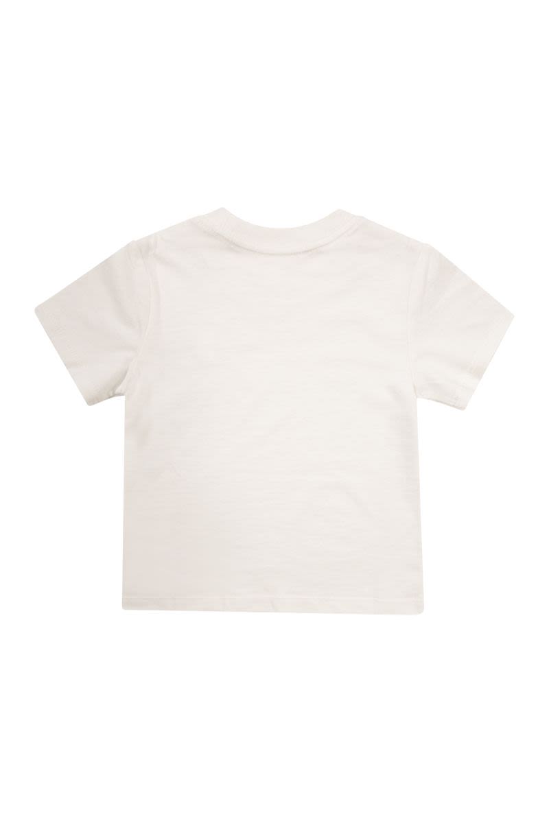 クルーネック コットン ジャージ Tシャツ