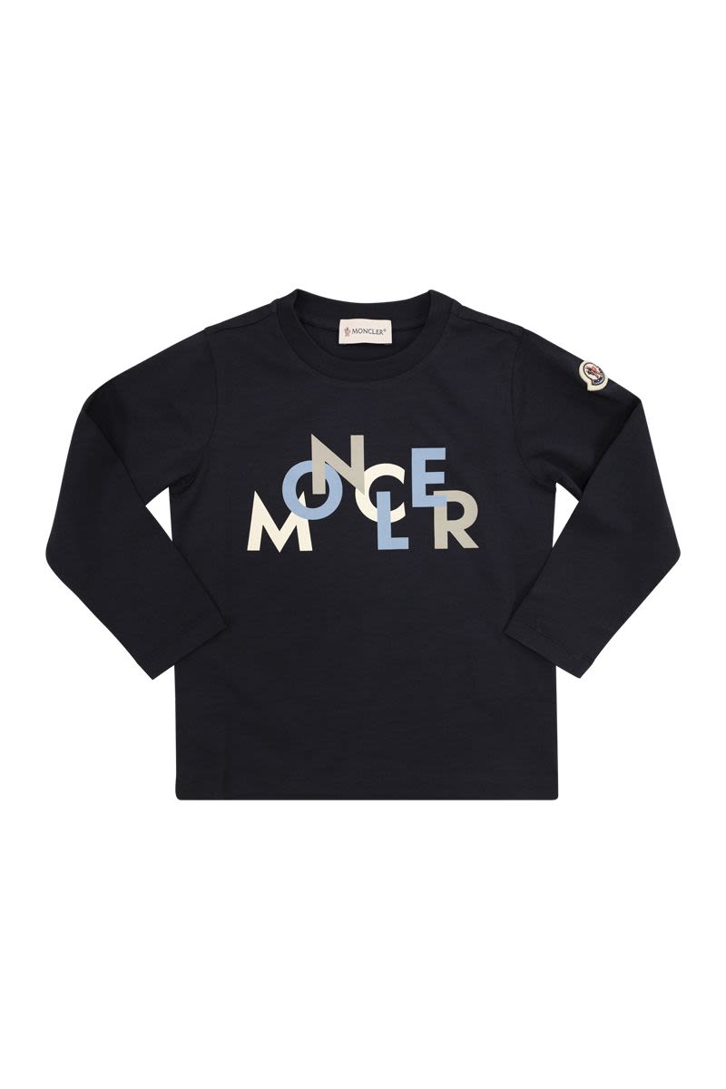ロングスリーブ コットン Tシャツ ウィズ ロゴ