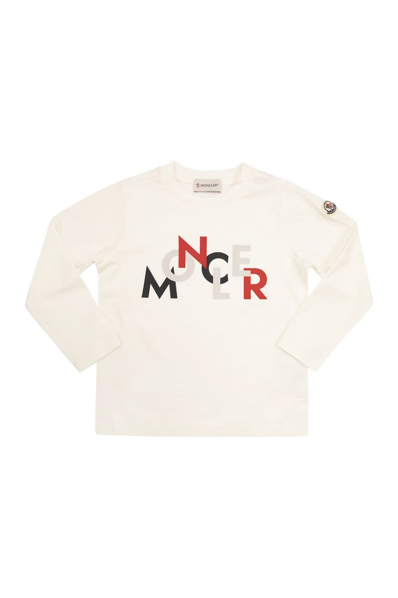 ロングスリーブ コットン Tシャツ ウィズ ロゴ