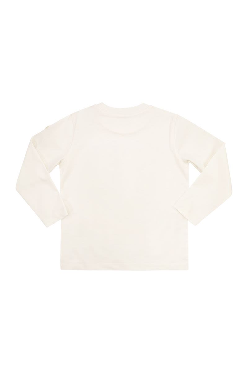ロングスリーブ コットン Tシャツ ウィズ ロゴ
