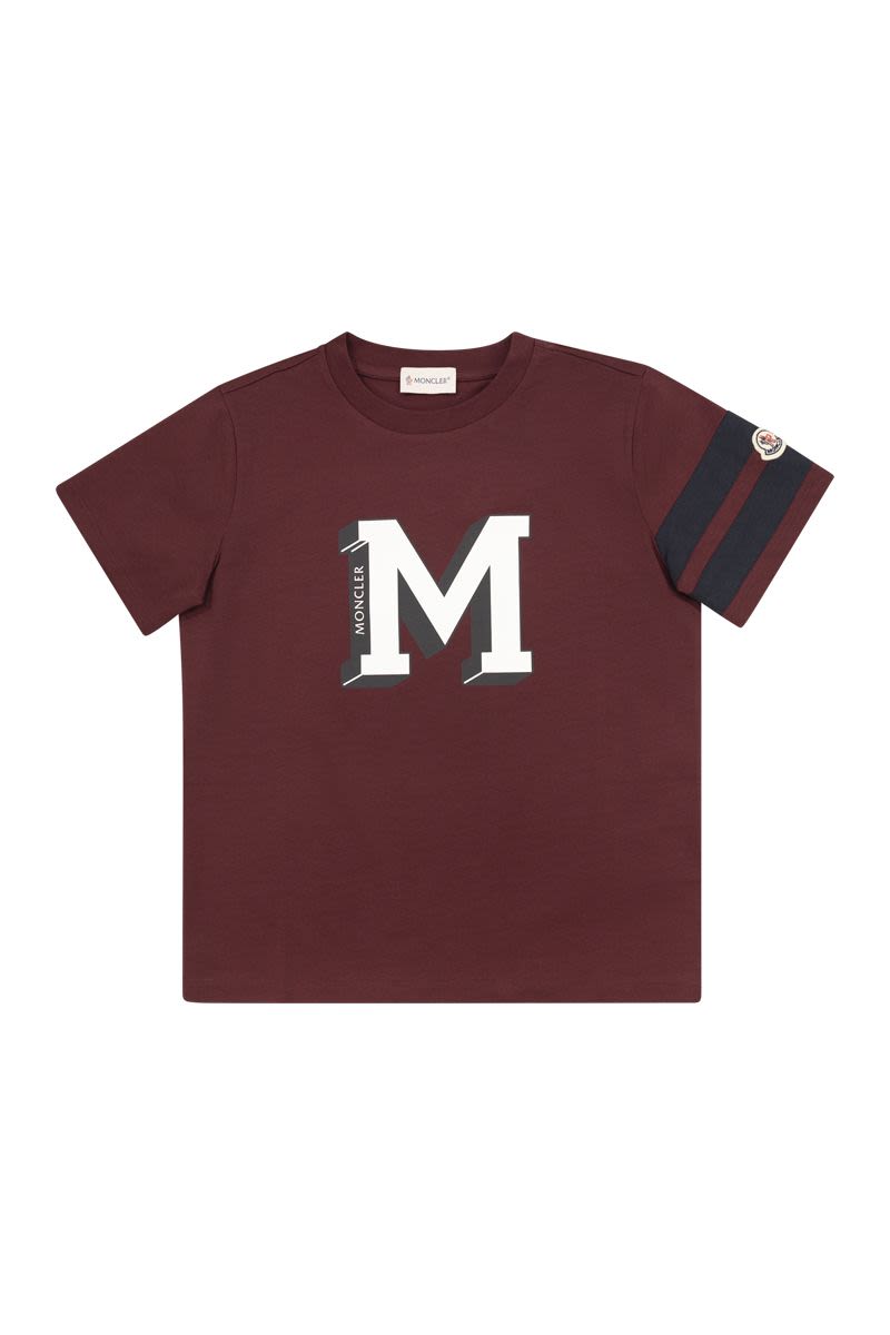 コットン Tシャツ ウィズ バーシティ モノグラム