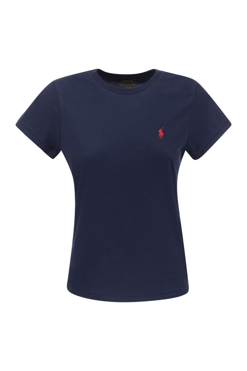 クルーネック コットン Tシャツ
