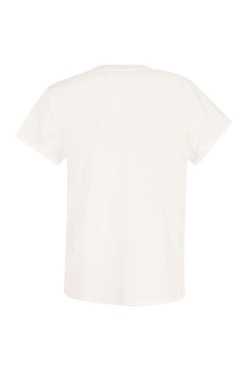 クルーネック コットン Tシャツ