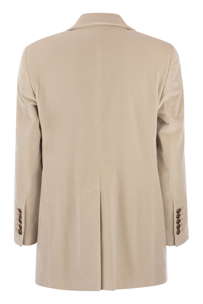 ジャケット SAULINA ANTONIA - Single-breasted velvet jacket (SAA016 4) Saulina/サウリーナ｜ANTONIA シングルブレスト ベルベット