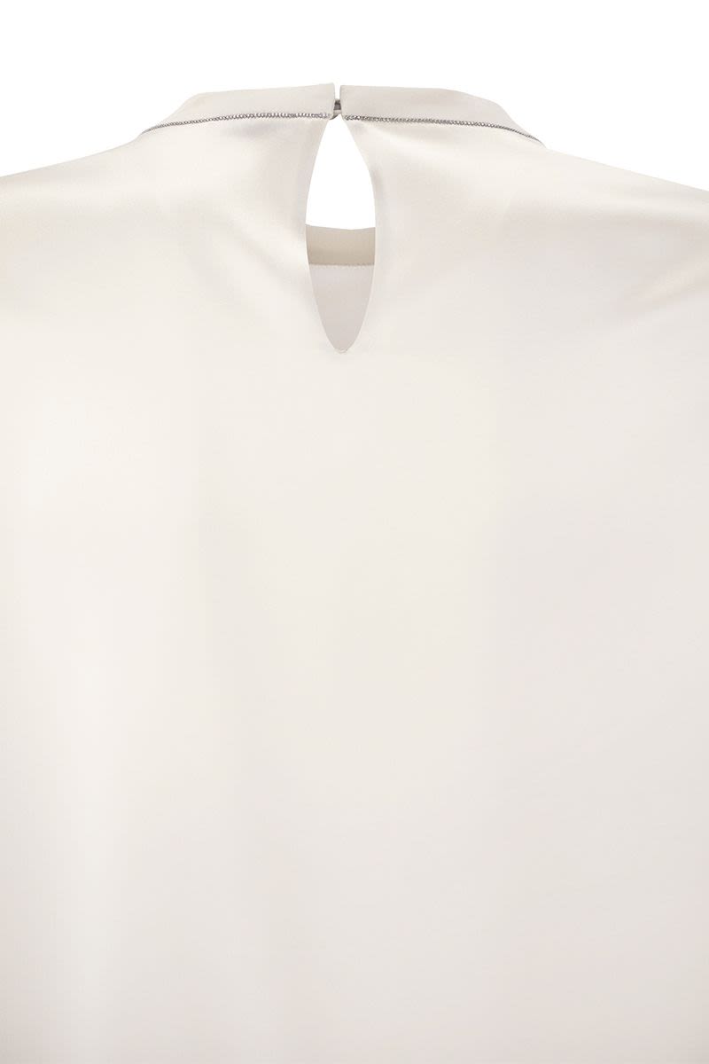 Brunello Cucinelli/ブルネロ クチネリ｜シルク Tシャツ ウィズ