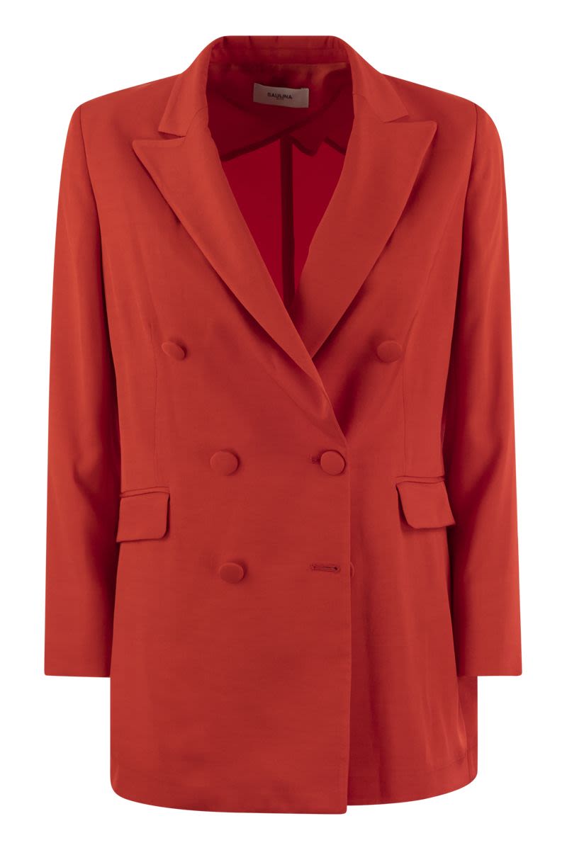 ジャケット SAULINA ANITA - Viscose double-breasted blazer (SAB180 4) Saulina Milano Anita - Viscose Double-breasted Blazer In
