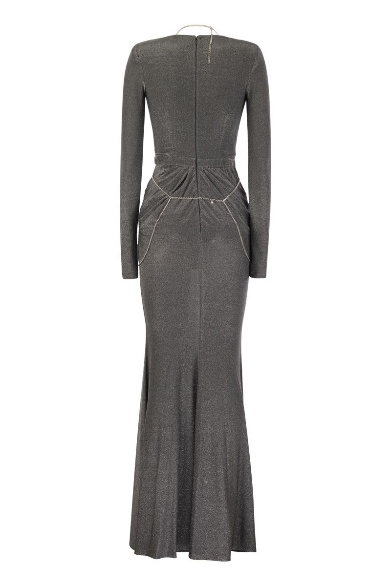 ◆ELISABETTA FRANCHI◆ボディチェーン レッドカーペットドレス Elisabetta Franchi/エリザベッタ フランキ|レッド カーペット