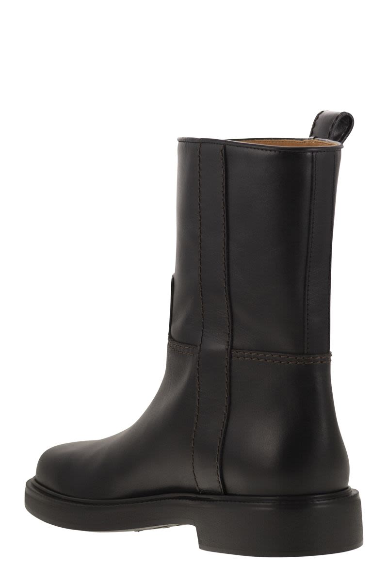 TOD'S トッズ レザー ベルテッドブーツ メンズ TDXXM04EEF10VYP