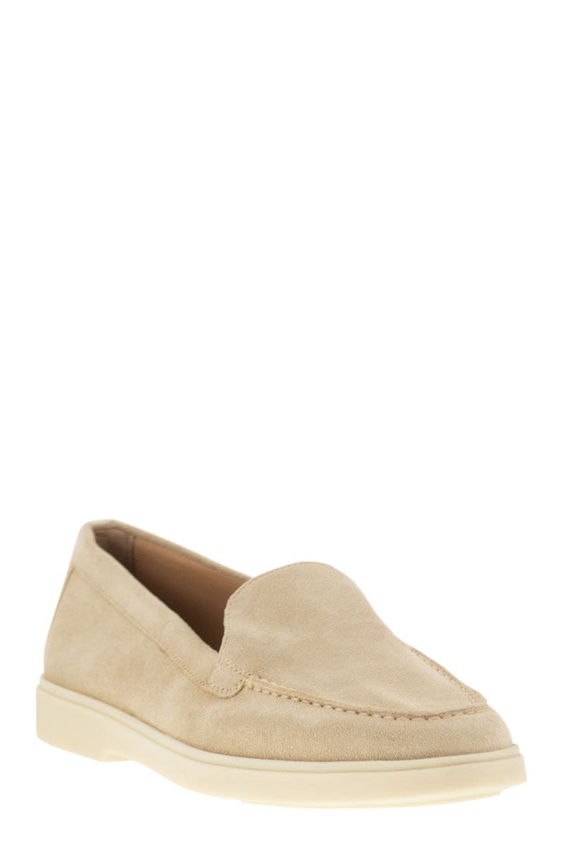 サントーニ　スエード モカシン シューズ Santoni/サントーニ｜スエード モカシン