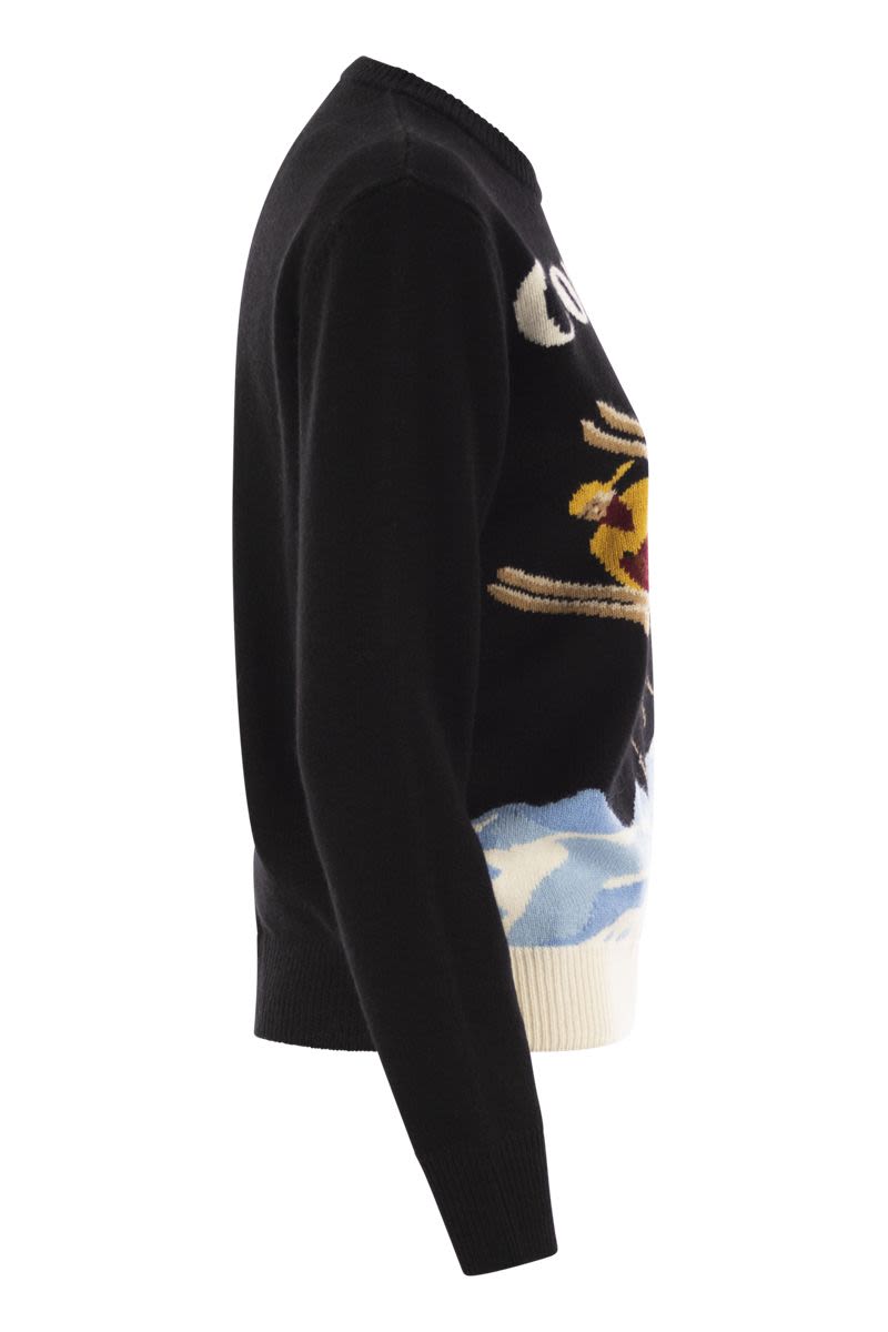 ウール アンド カシミア ブレンド ジャンパー