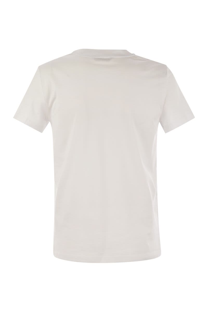 ショートスリーブ Tシャツ ウィズ ポケット アンド エンブロイダリー