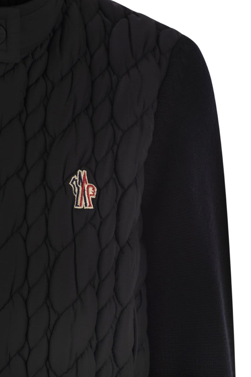 Moncler/モンクレール｜パデッド ウール カーディガン ウィズ ジップ