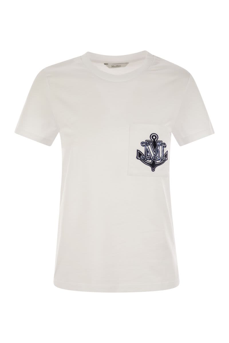 ジャージ Tシャツ ウィズ エンブロイダード ブレスト ポケット