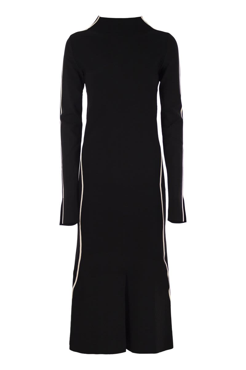 SPORTMAX OPEROSO クレープビスコース混 ニット フィットドレス Sportmax/スポーツマックス｜ビスコース ブレンド クレープ